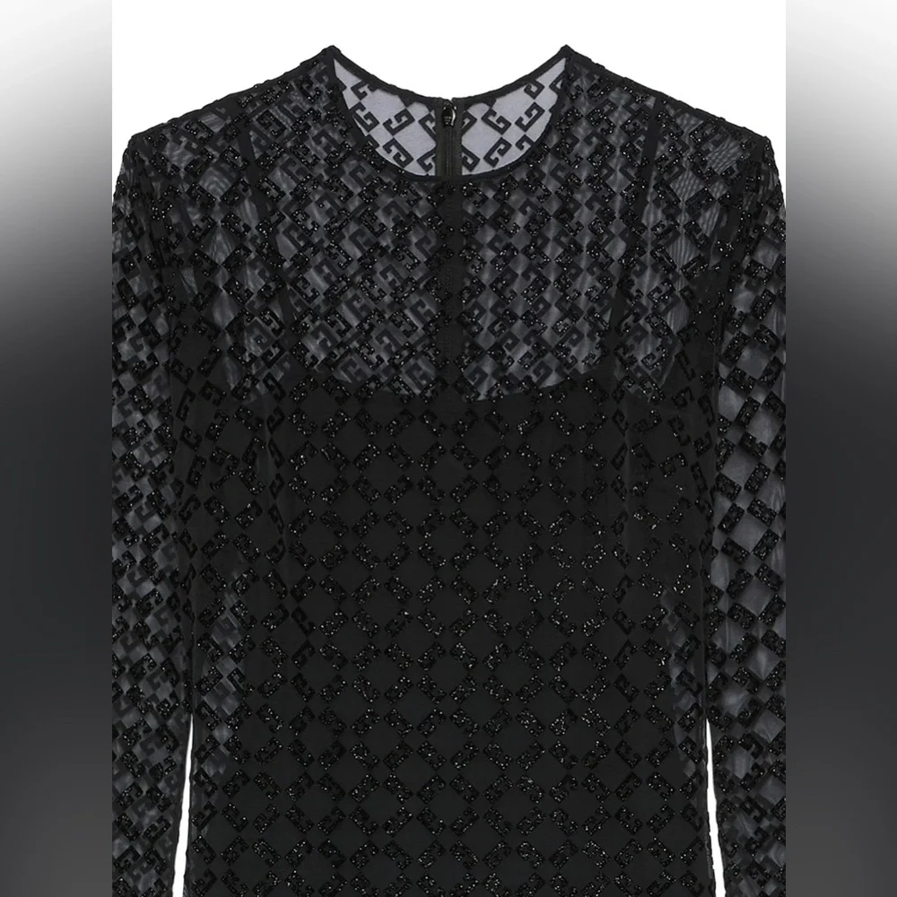 Givenchy Black Lace Midi Dress - Picture 5 of 6